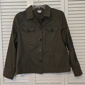 Chico's Lightweight Jacket - Size 1P (8-10 P)